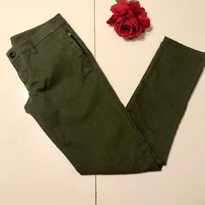 Hurley Army Green Chino Style Jeans Women's 3